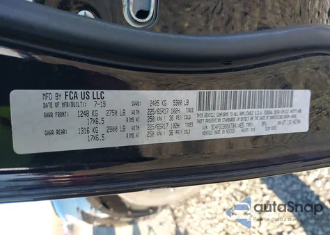 2019 Dodge Journey Se из США, поврежденный, VIN 3C4PDCBB5KT841465